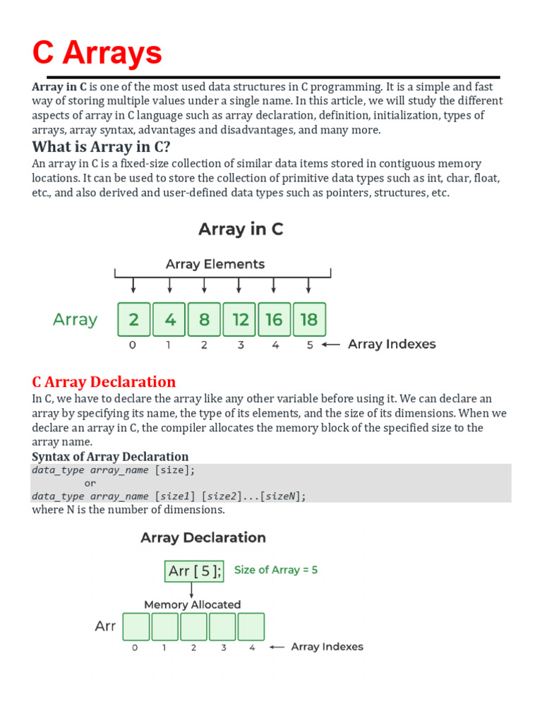9.0 Arrays and Strings | PDF | Data Type | Pointer (Computer Programming)