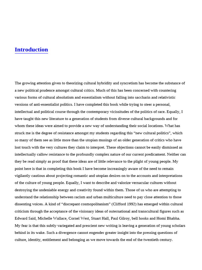 New Ethnicities in Urban Culture | PDF | Ethnography | Ethnicity