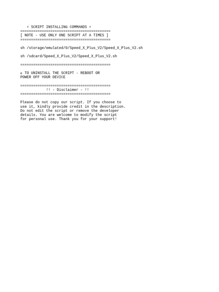 Script Info | PDF
