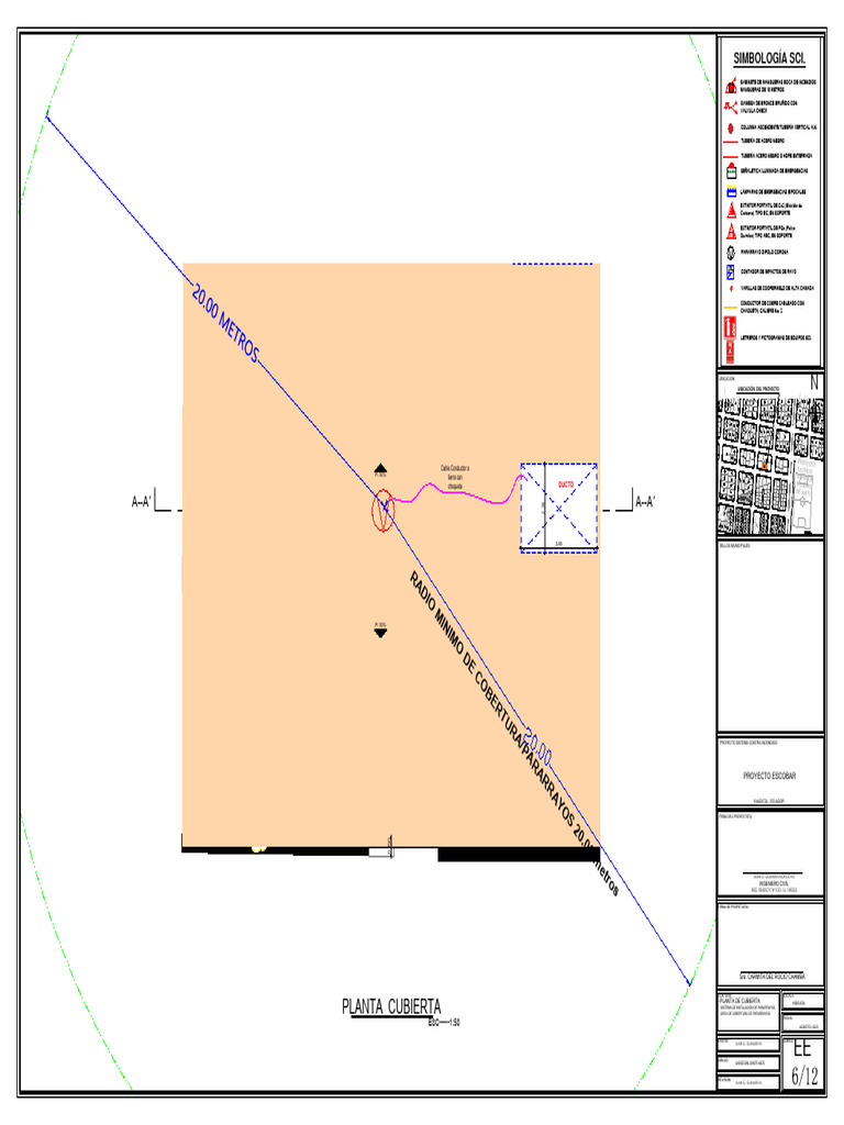 EE-06-PLANO SCI--PARARRAYOS-EDIF.CARMITA DELROCIO CHAMBA | PDF