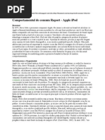 Analiza Consumatorilor Apple