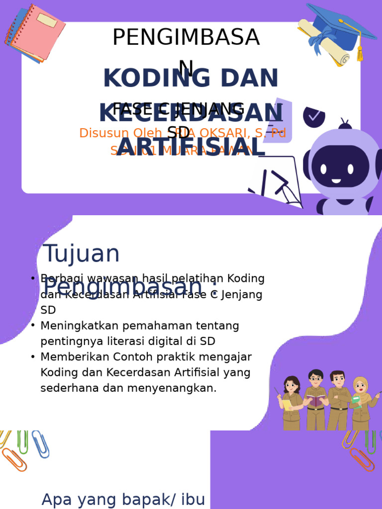 Koding dan AI untuk Siswa SD | PDF