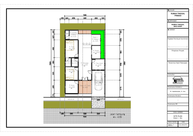 001 Denah Rumah Mas Hanip Rev.2 | PDF