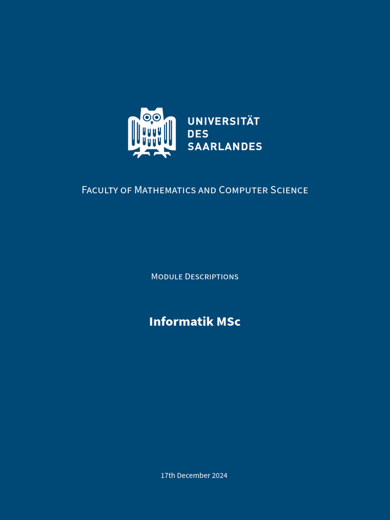 MSc Computer Science Module Overview | PDF | Rendering (Computer ...