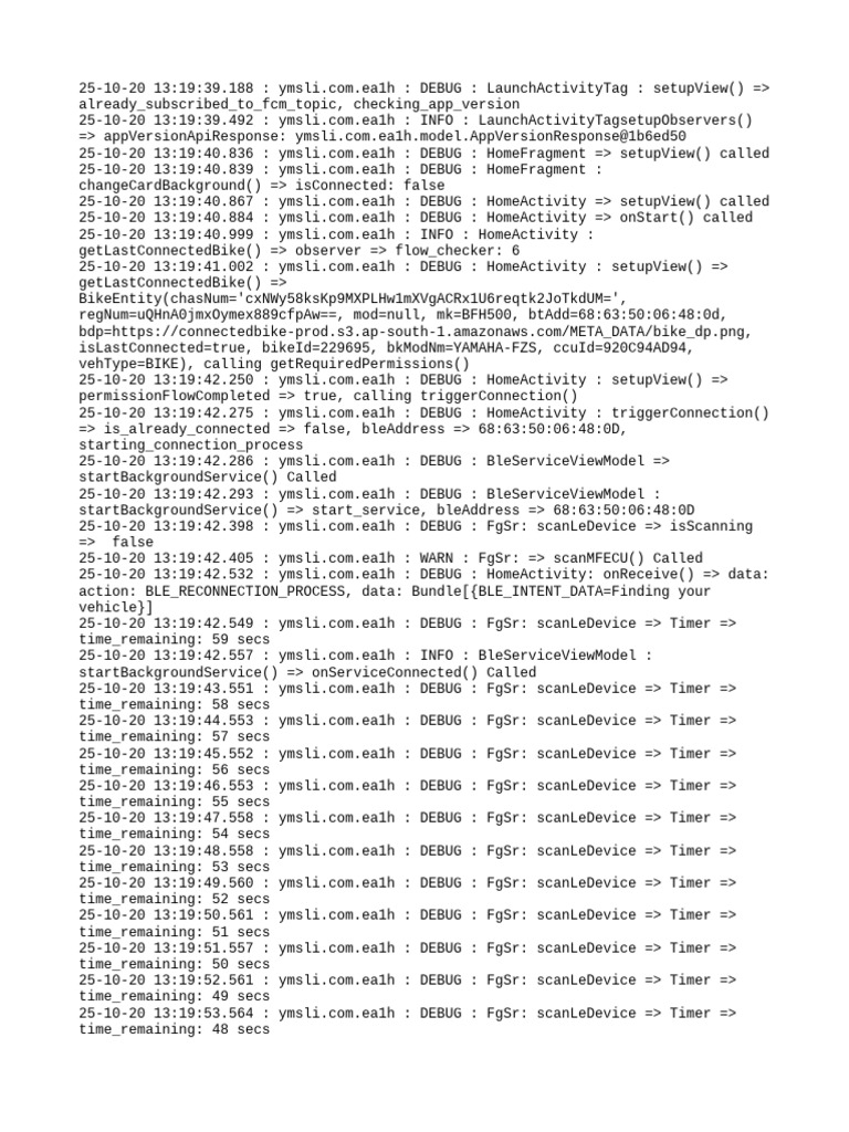 BLE Connection Process Log | PDF | Geodesy | Geographical Technology