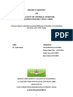 Minor Project Final Report + 16 Bit Microprocessor Using VHDL