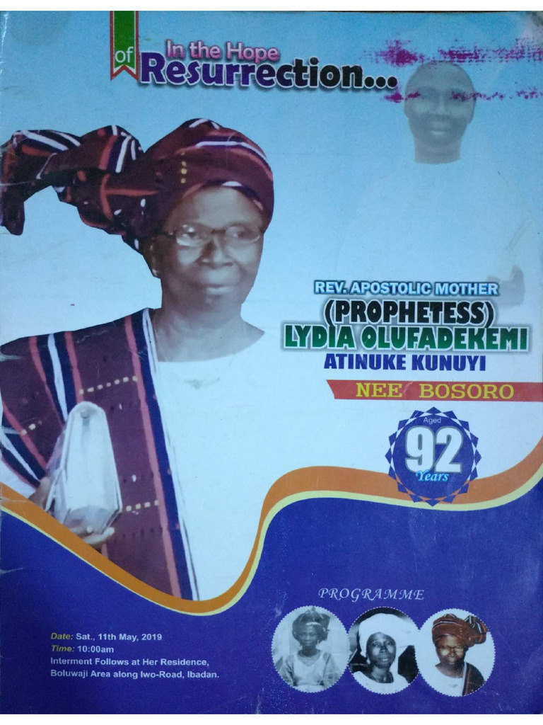 Burial Program Sample | PDF