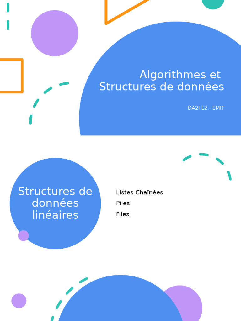 Structures de données linéaires : Listes chaînées | PDF | Pointeur ...
