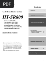 HT-SR800: 7.1ch Home Theater System