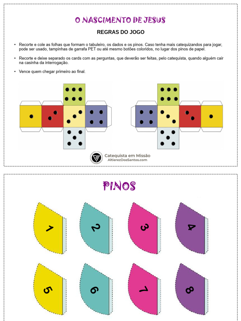 Jogo Educativo: Nascimento de Jesus | PDF | Nascimento de Jesus | Maria ...