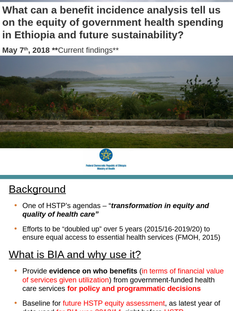 Equity in Ethiopian Health Spending Analysis | PDF | Poverty | Poverty ...