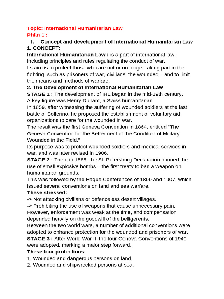 Understanding International Humanitarian Law | PDF | International ...