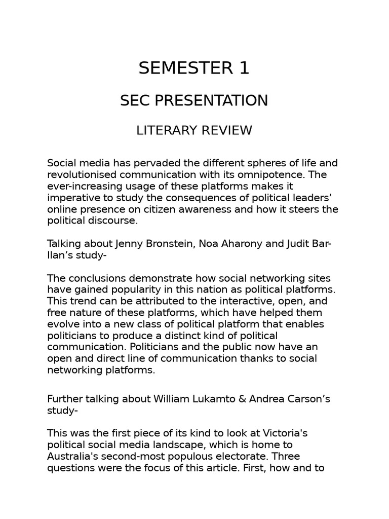 Sec Presentation Sem 1 | PDF