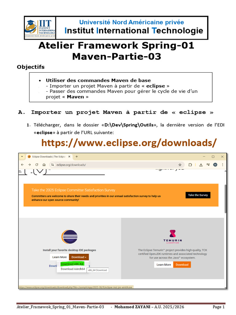 Atelier Maven : Importer et Tester un Projet | PDF | Java (Langage de ...