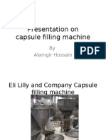Presentation On Capsule Filling Machine: by Alamgir Hossain
