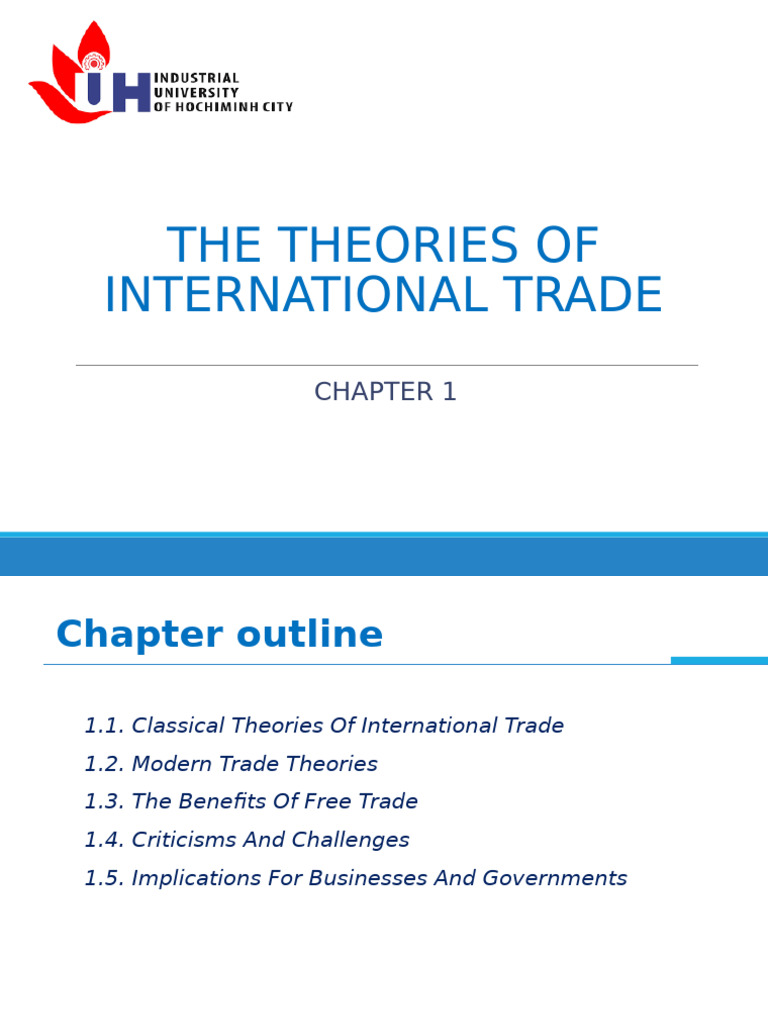 Theories of International Trade Explained | PDF | Free Trade | Mercantilism