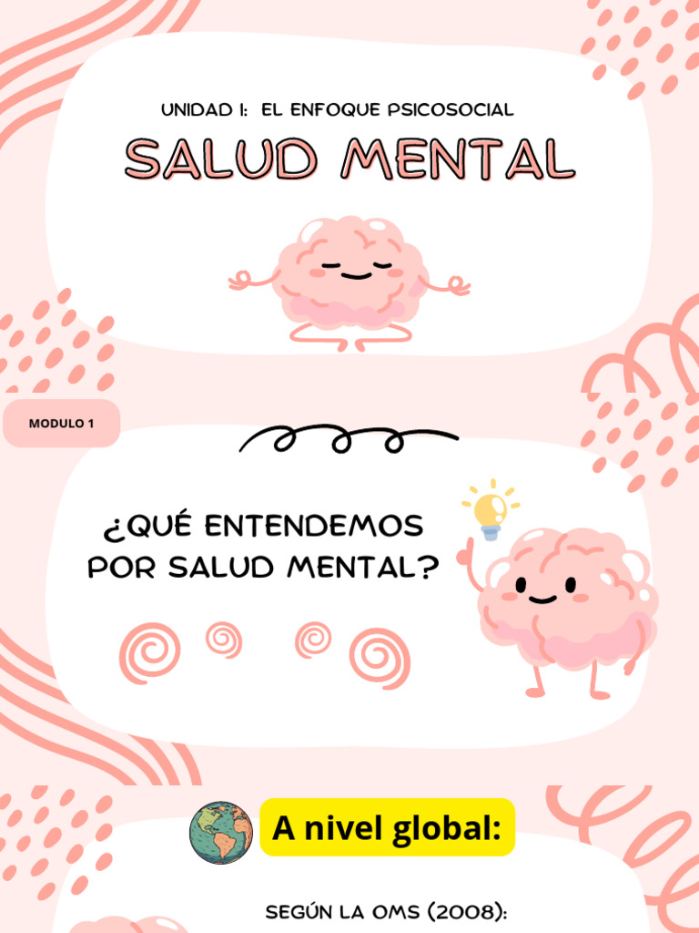 Enfoque Psicosocial de la Salud Mental | PDF | Salud mental | Trastorno ...