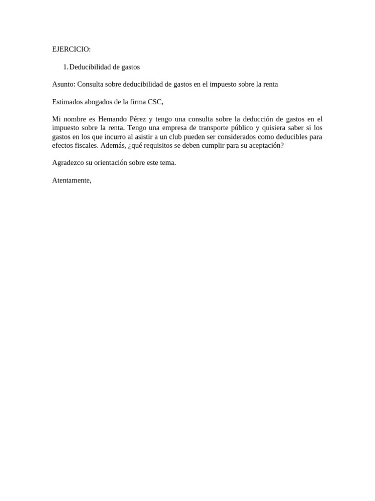 Deducibilidad de Gastos en Impuesto Renta | PDF | Impuesto sobre la ...