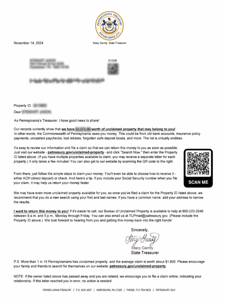 Pa Unclaimed Property | PDF