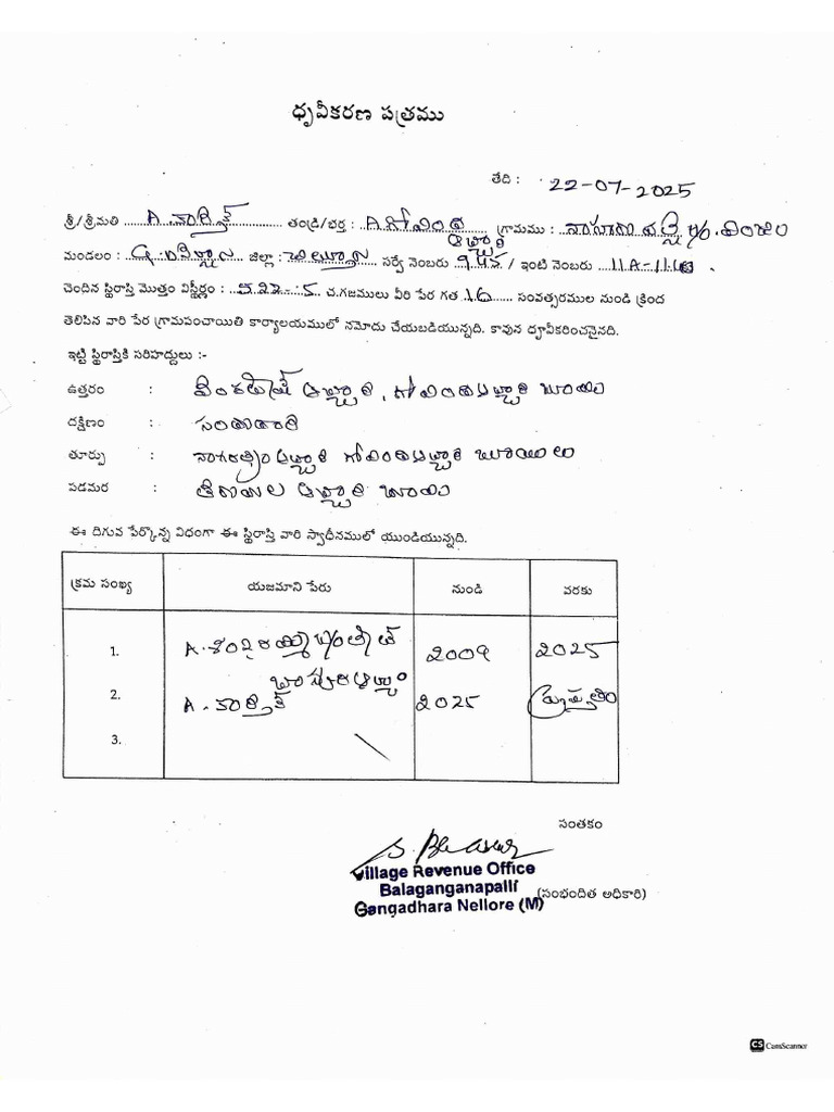 Possession Certificate... | PDF