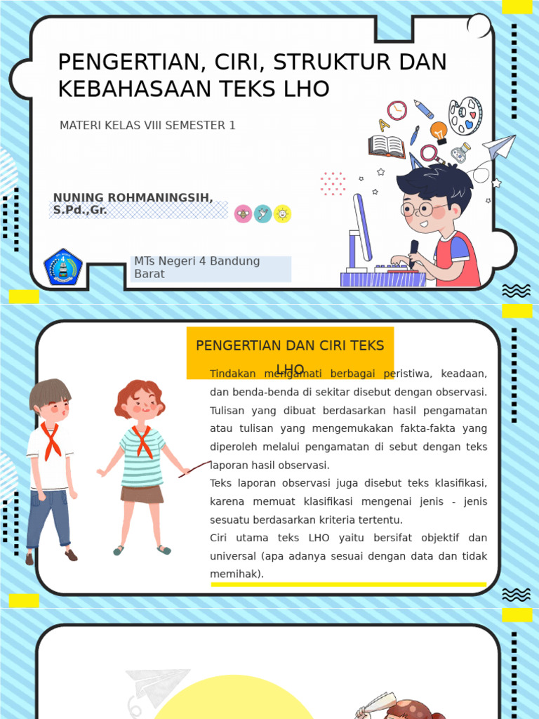 Struktur dan Kaidah Teks LHO | PDF