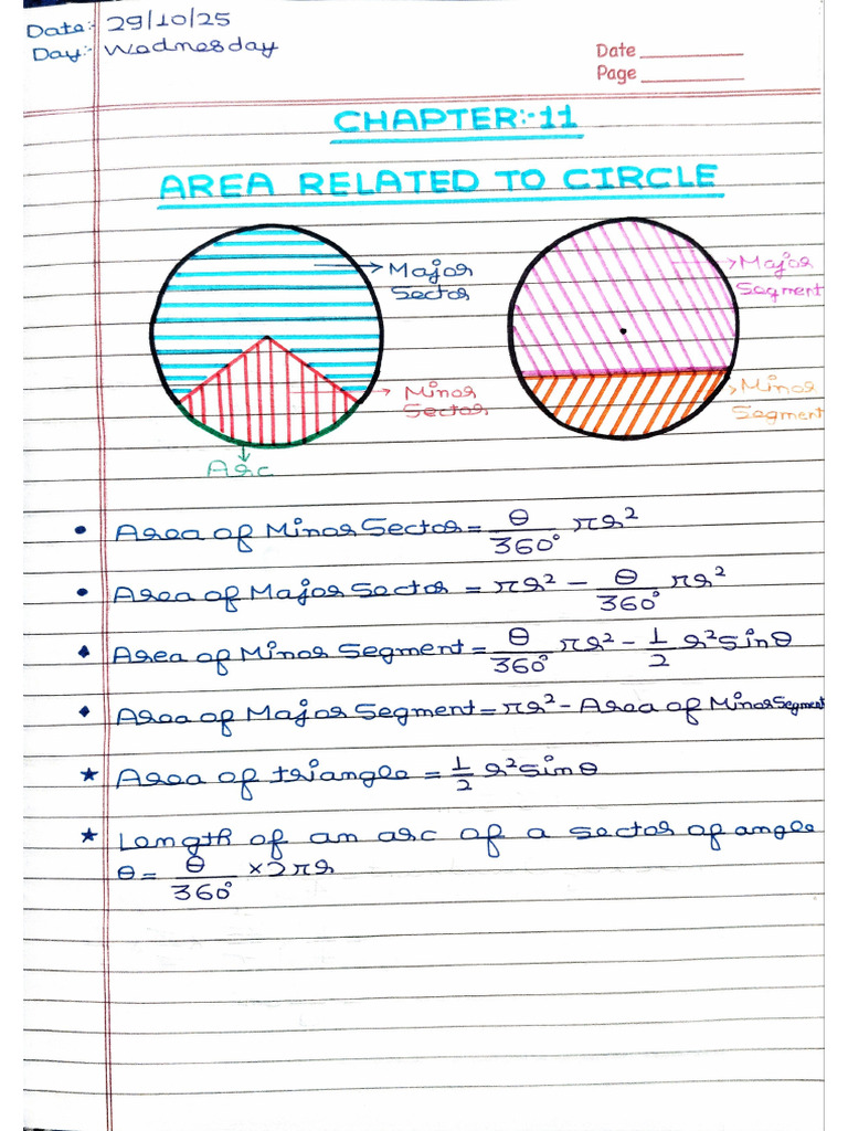 Area Related To Circle ? | PDF