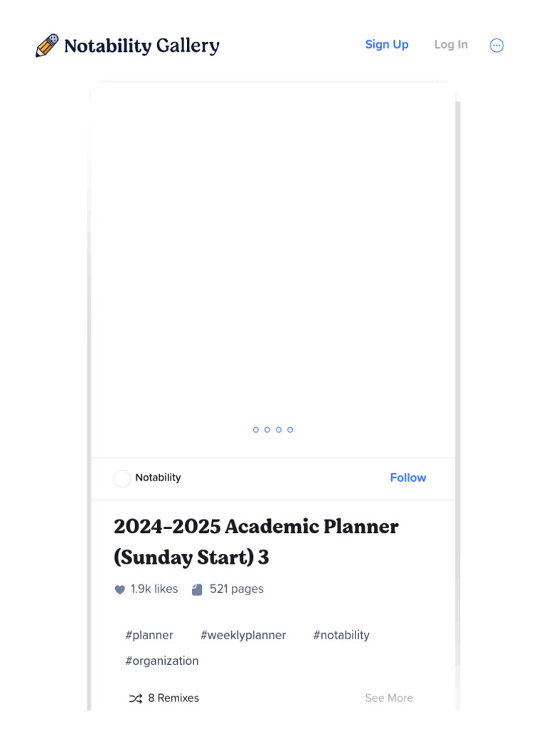 2024-2025 Academic Planner (Sunday Start) 3 - Notability Gallery | PDF