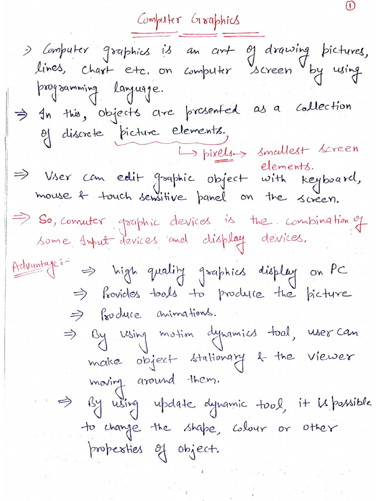 CGMT Unit 1 Notes | PDF