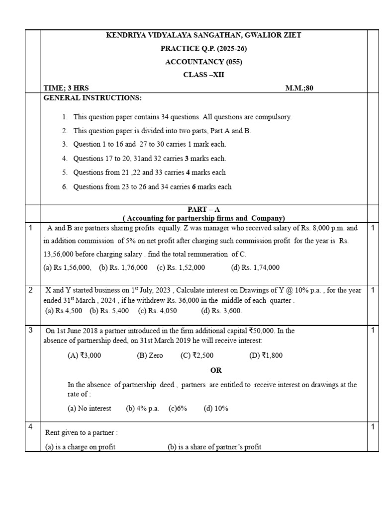QP Xii-Acc 2 | PDF | Equity (Finance) | Balance Sheet