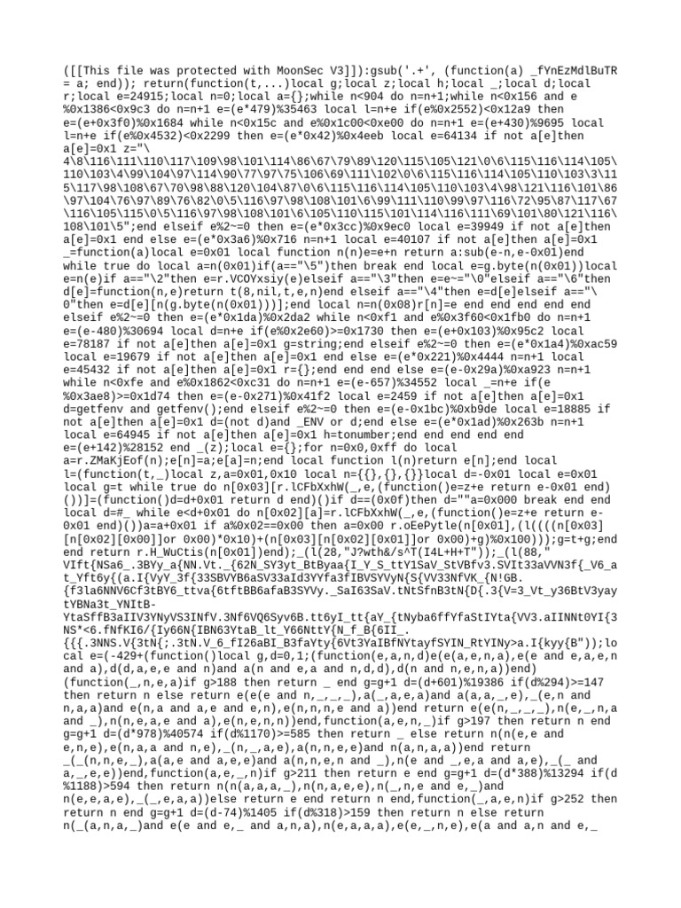MoonSec V3 File Protection Code | PDF