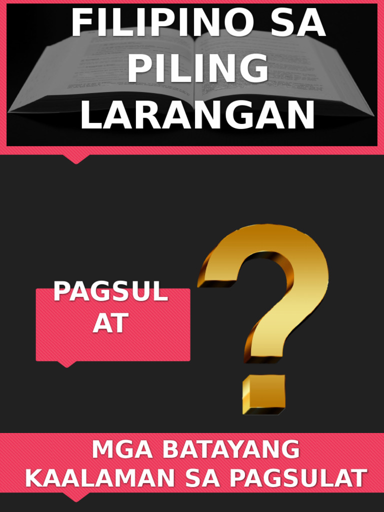 Filipino Sa Piling Larang | PDF