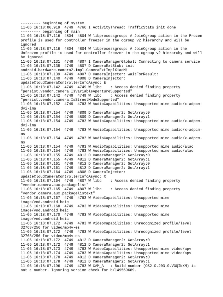 Log Cat 1762426087076 | PDF | Codec | Digital Technology