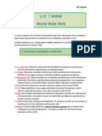 U.D. 7 WWW World Wide Web: 1-Terminos Asociados A Internet