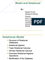 Relational Model and Relational Algebra