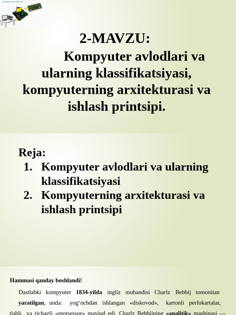 2-ma'ruza_KT | PDF