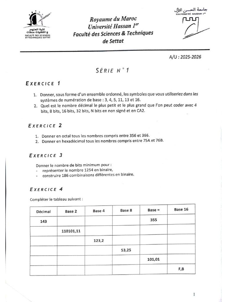 E.numerique TD1 | PDF
