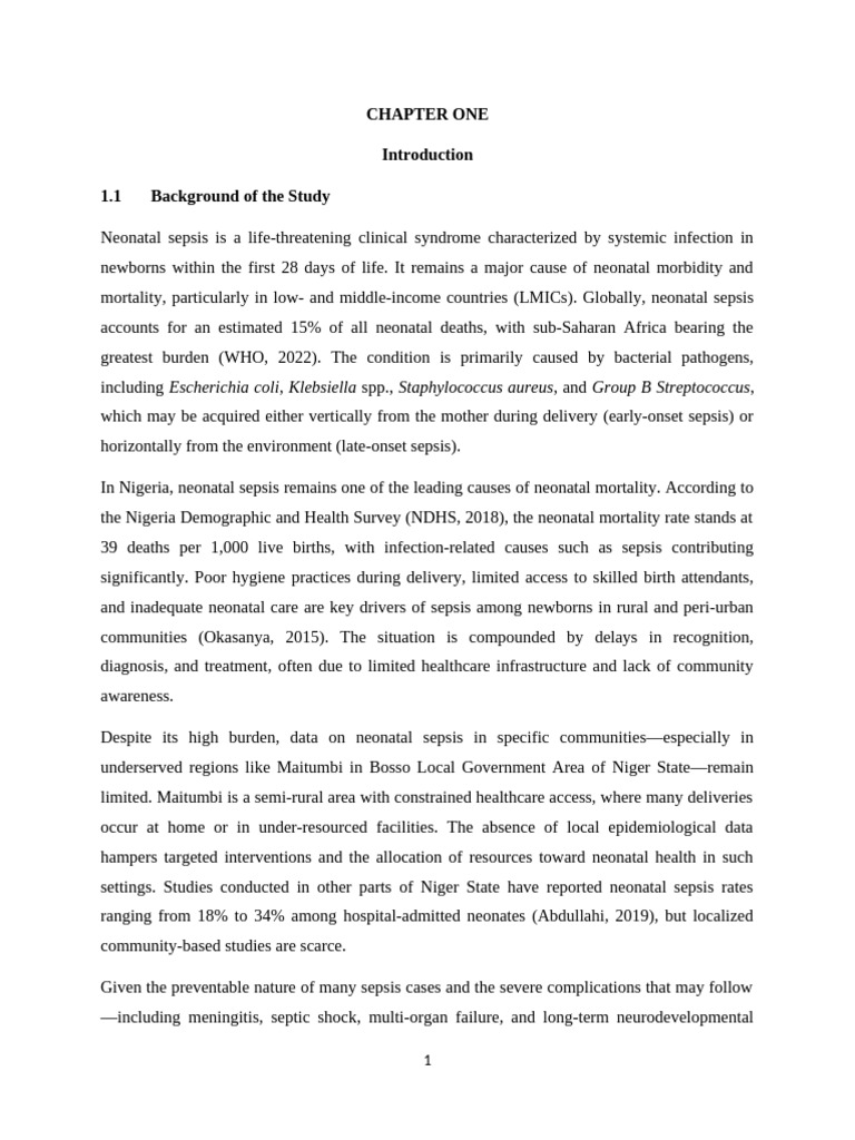 Zainab Muhammad Saba | PDF | Sepsis | Childbirth