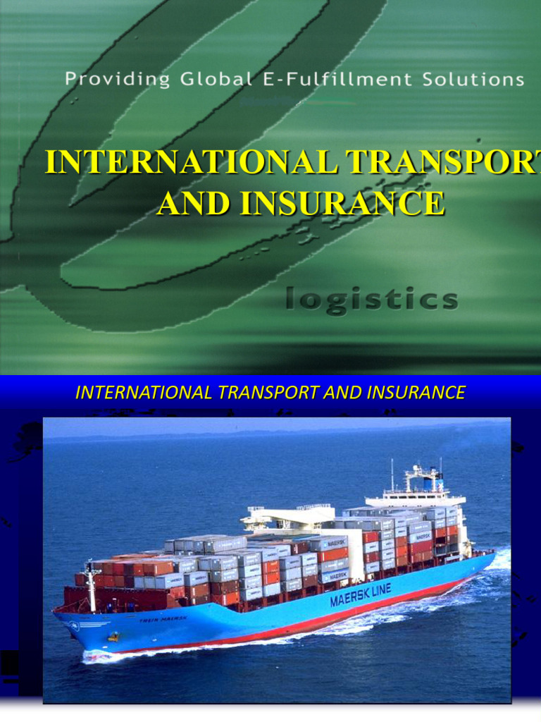 Chapter 1 - International Transport and Insurance | PDF | Cargo | Bill ...