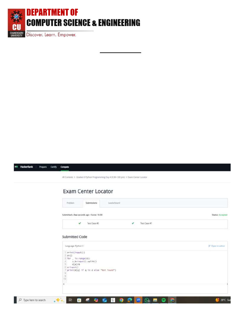 Python Exam Center Locator Project | PDF