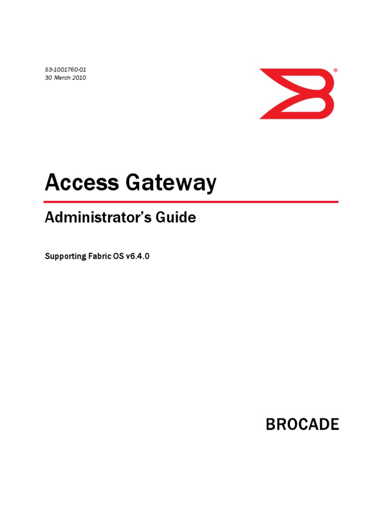 Access Gateway: Administrator's Guide | PDF | Operating System ...