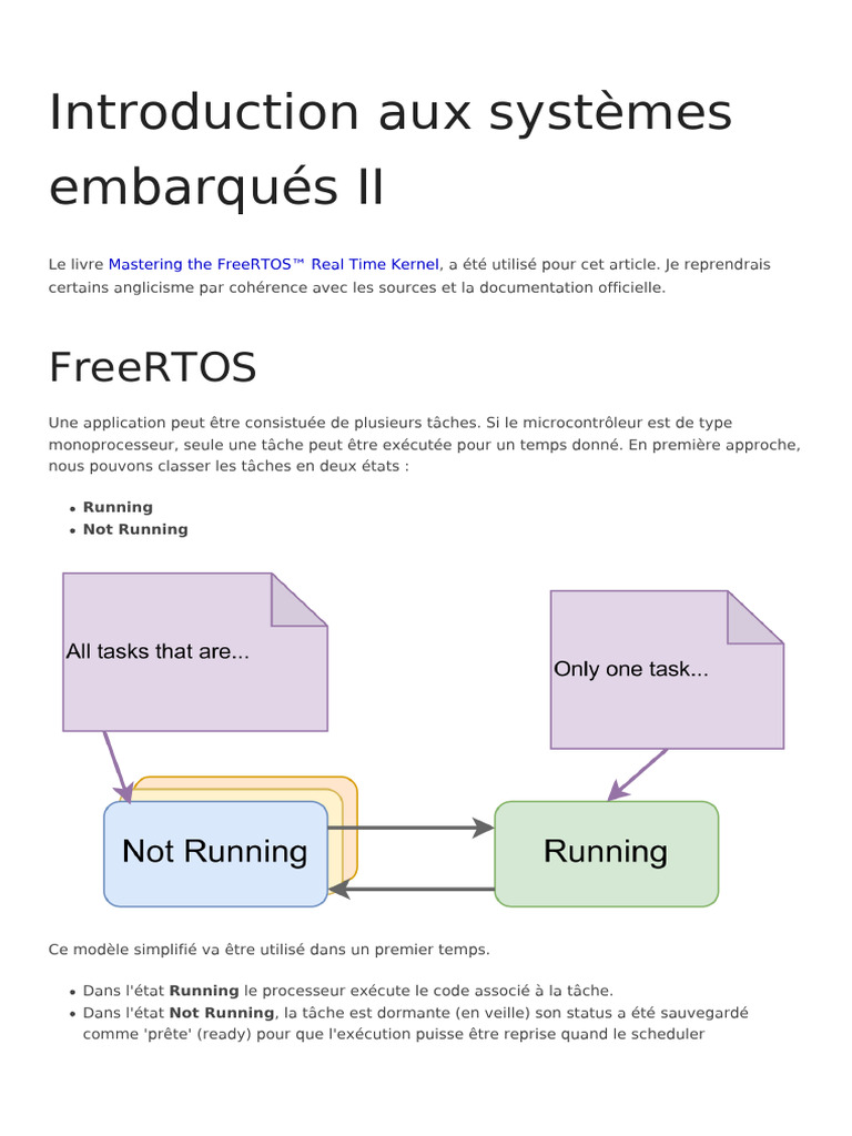 Gestion des tâches dans FreeRTOS | PDF | Informatique | Ingénierie ...