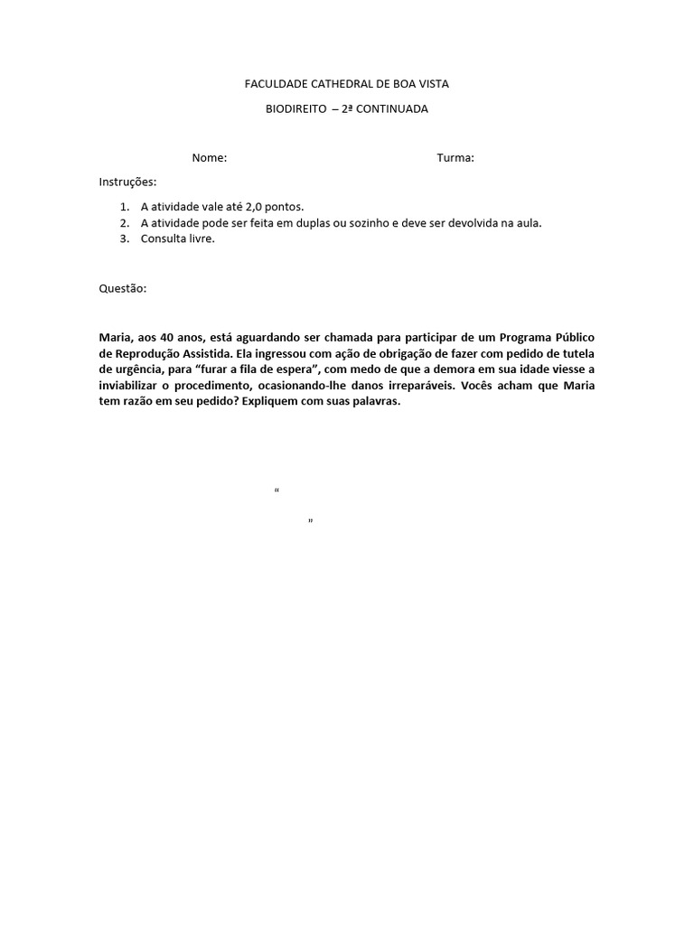 Prova Bio 2024 | PDF