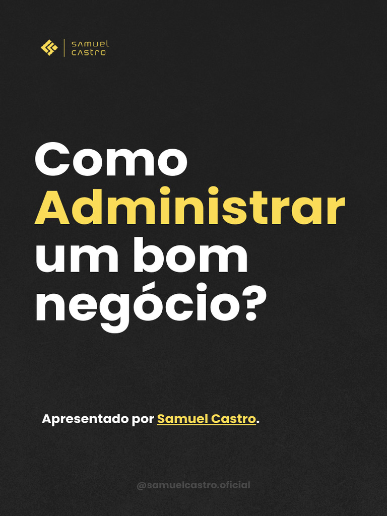 Dicas para Administrar um Negócio Eficiente | PDF | Marketing | Gestão ...