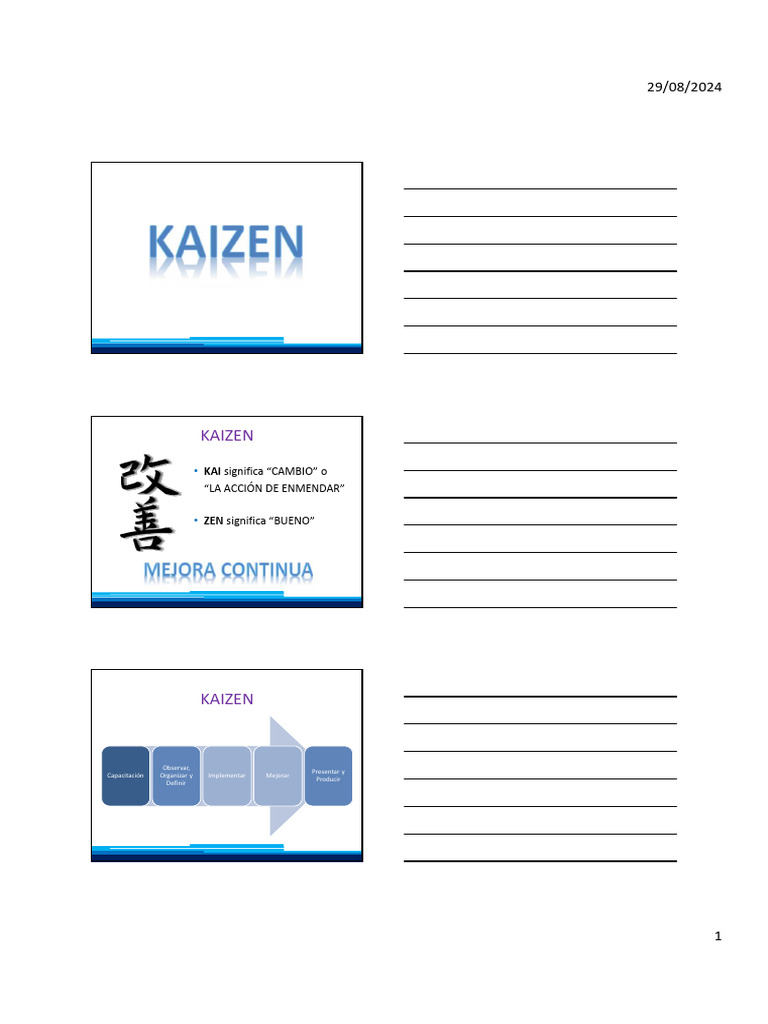 Evento Kaizen: Mejora Continua en Empresas | PDF | Lean Manufacturing ...