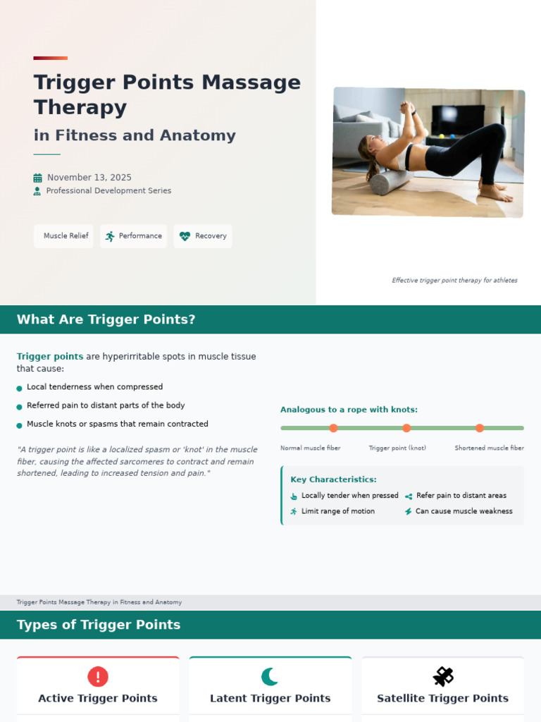 Trigger Points Massage Therapy in Fitness and Anatomy | PDF ...