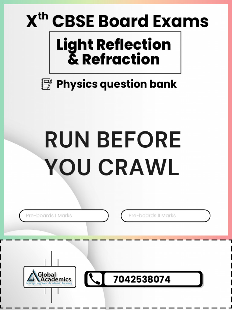 CBSE Physics: Light Reflection & Refraction | PDF