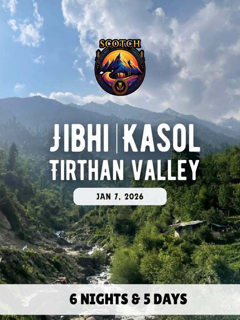 Jibhi Kasol 6N 5D Adventure Itinerary PDF