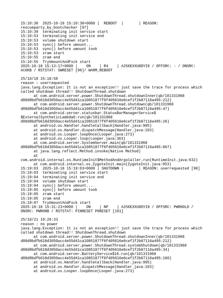 Power Off Reset Reason Backup | PDF | Computing | Software