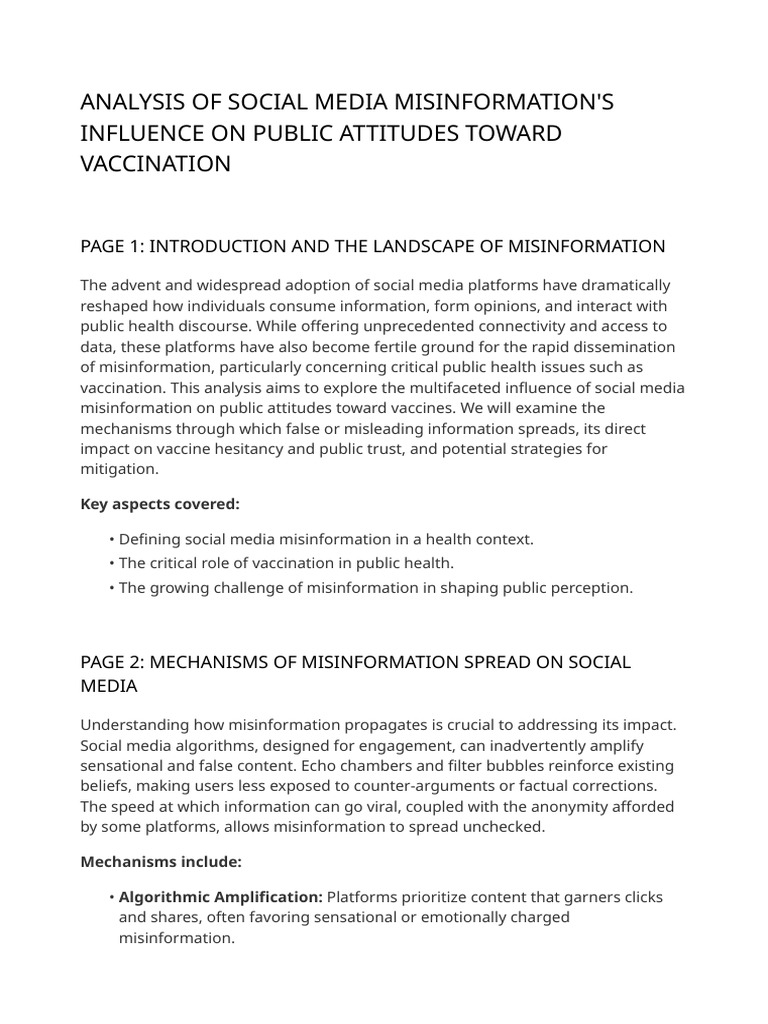 Social Media Misinformation Vaccination Impact | PDF | Social Media ...