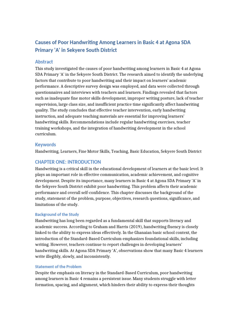 utf8causes-of-poor-handwriting-in-basic4-agona-sda-primary-updated